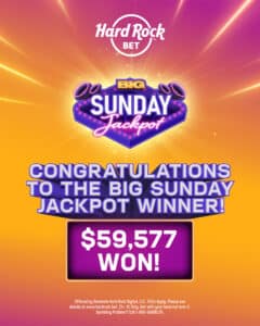 big sunday jackpot $.20 to $59K