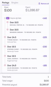 Crash Out Parlay Nov. 11